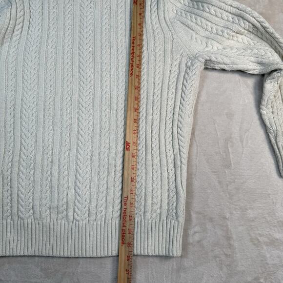 Long Wharf Supply Co. Women's Sag Harbor Sweater Cable Knit Fisherman Size S - Picture 6 of 7